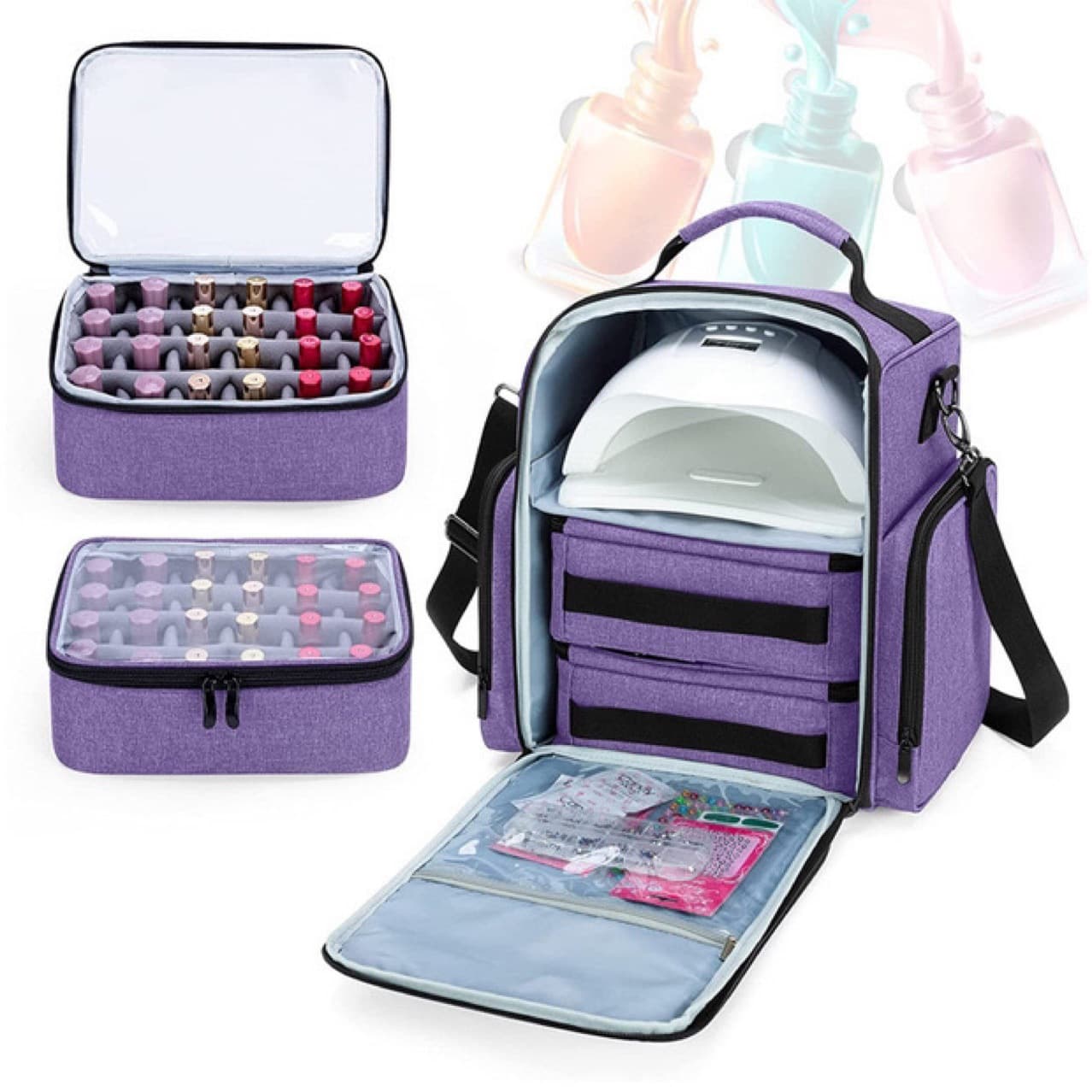 Nylon Multifunctional Travel Makeup Bags thumbnail 6