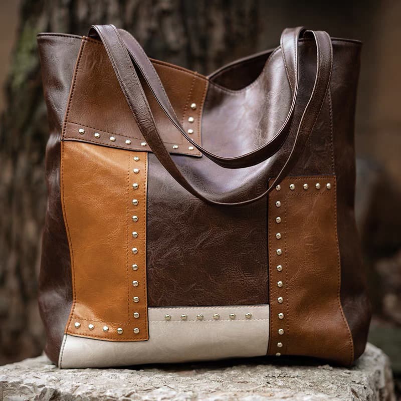 Large PU leather Tote Shoulder Bag thumbnail 6