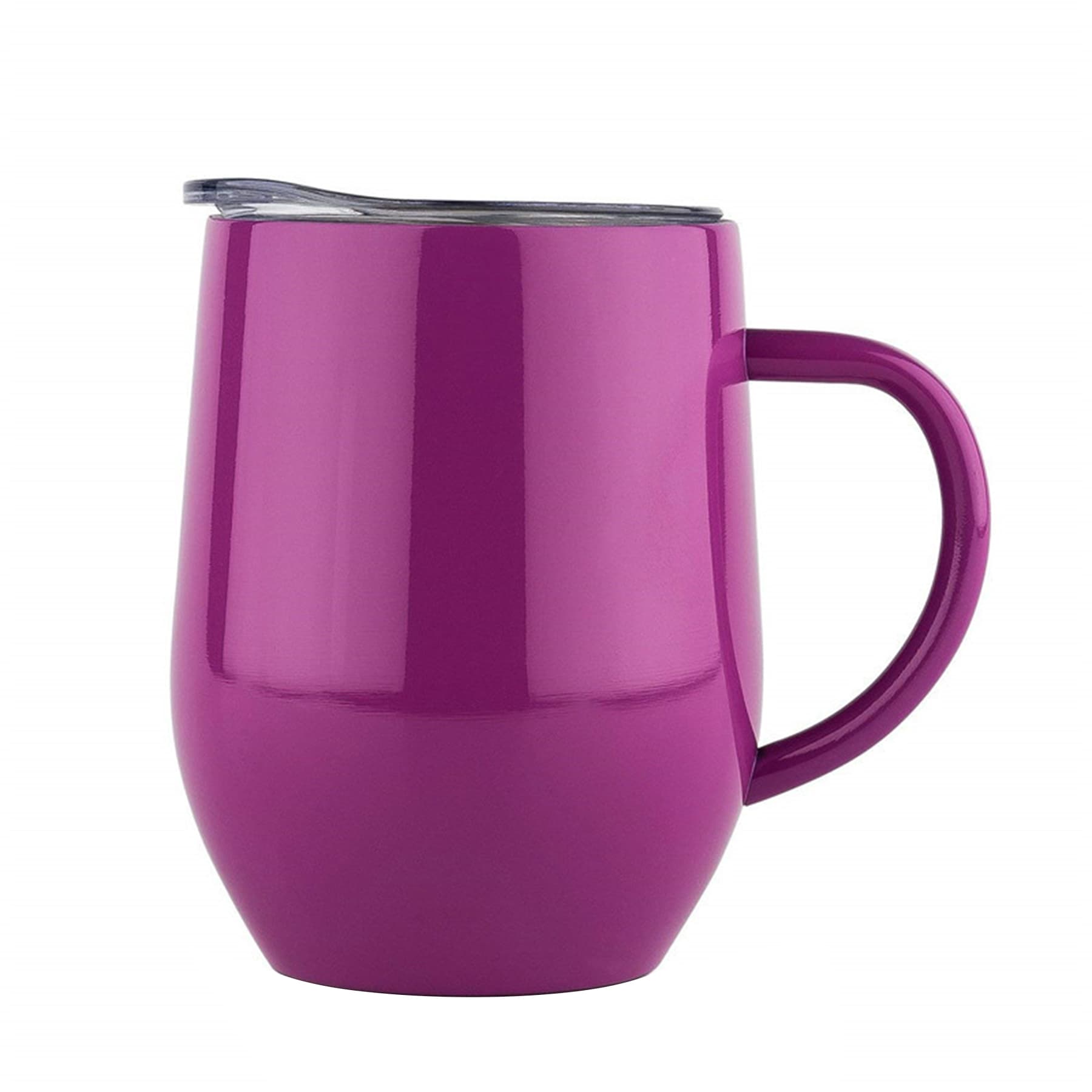 12oz Stainless Steel  Coffee Mug With Handle thumbnail 12