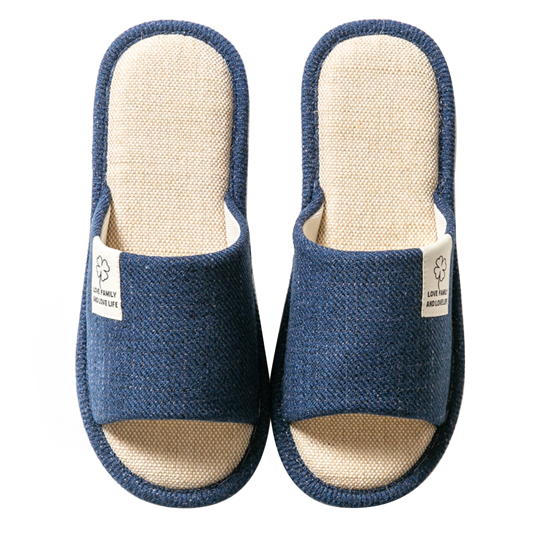 Four Season Linen Slippers With Thick Soles thumbnail 2