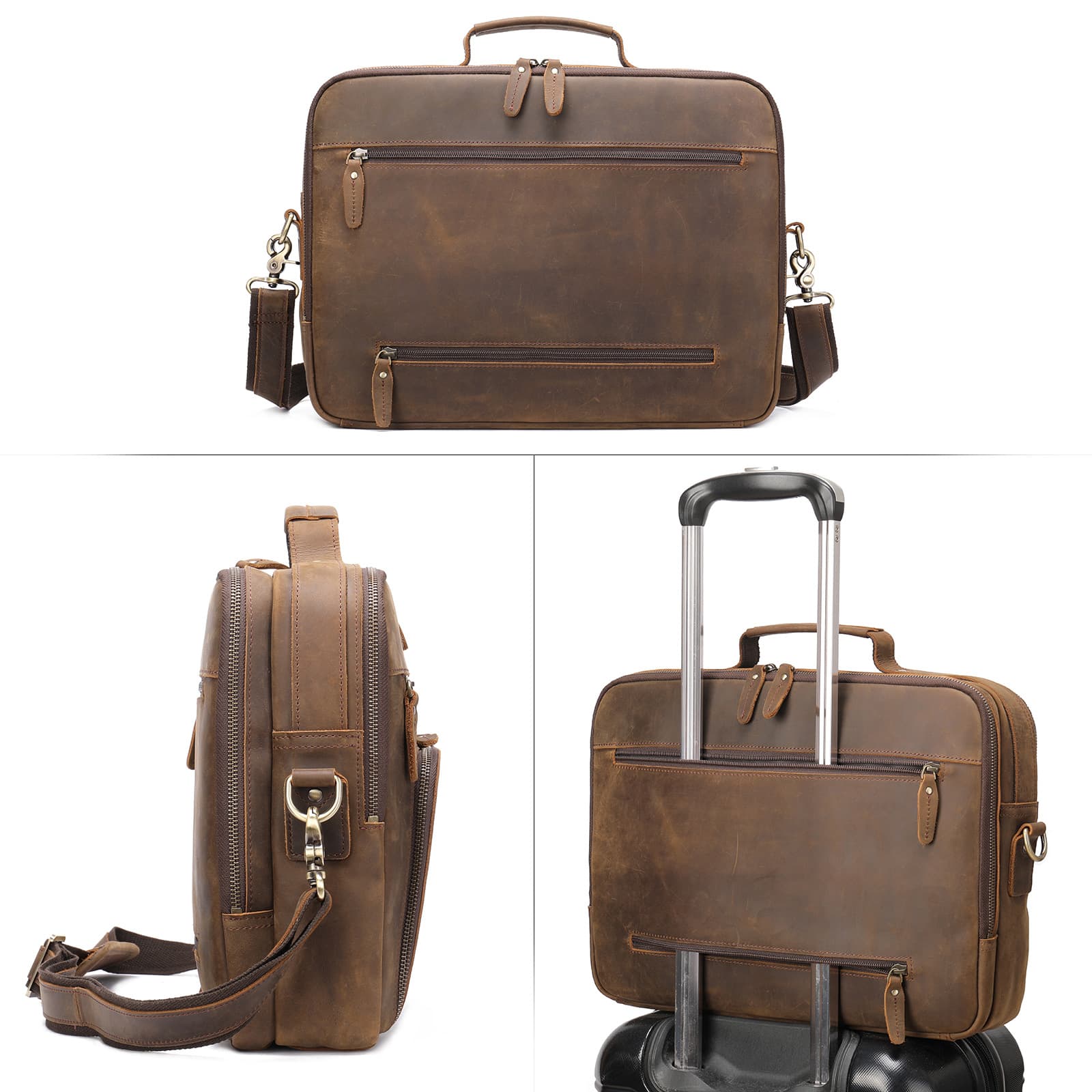 Genuine Leather lightweight Laptop Messenger Sleeves/Cases