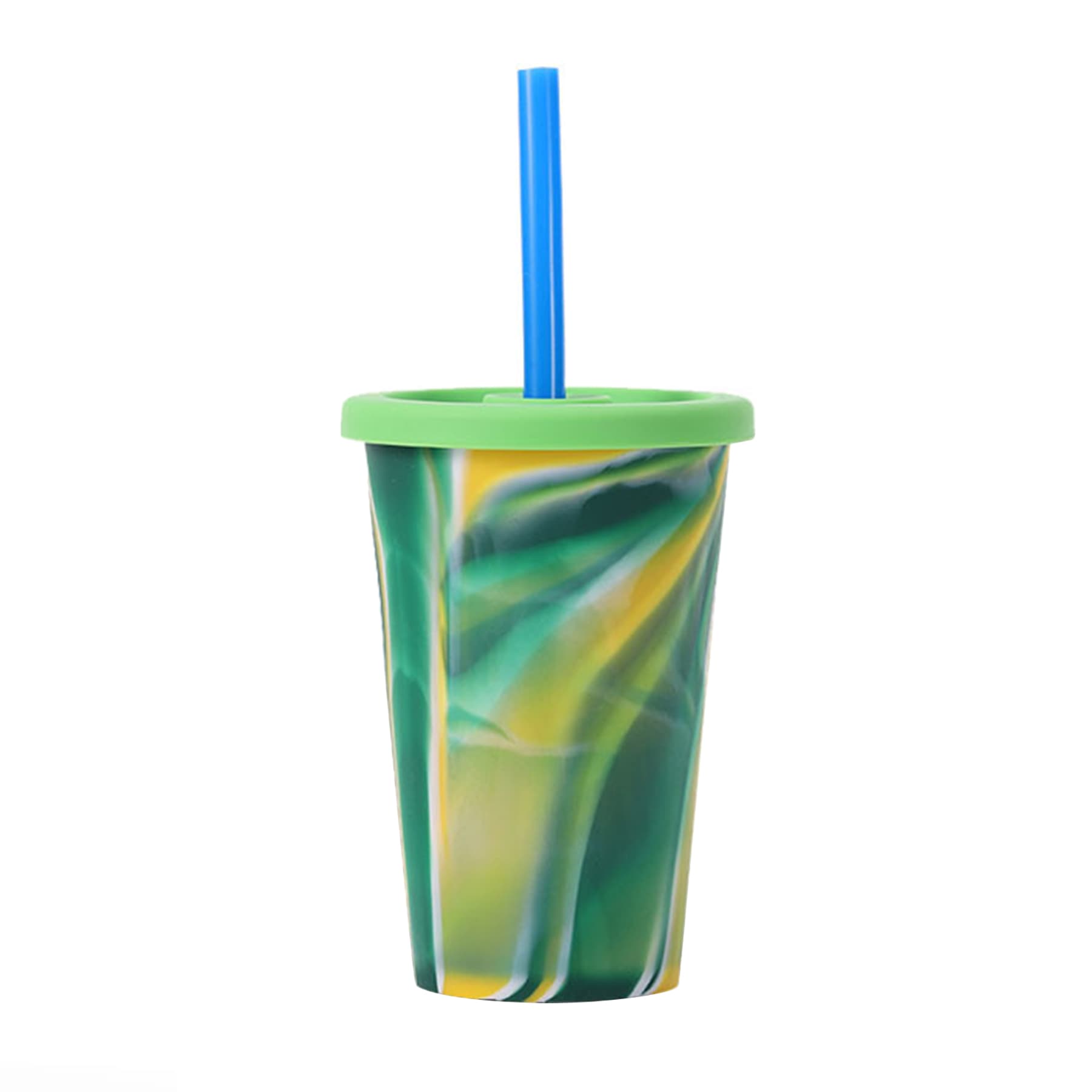 Tye Dye Pint Silicone Cup With Lid And Straw 14.2 Oz thumbnail 2