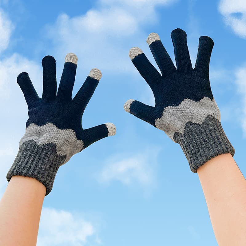 Winter Warm Knitted Touchscreen Gloves thumbnail 10