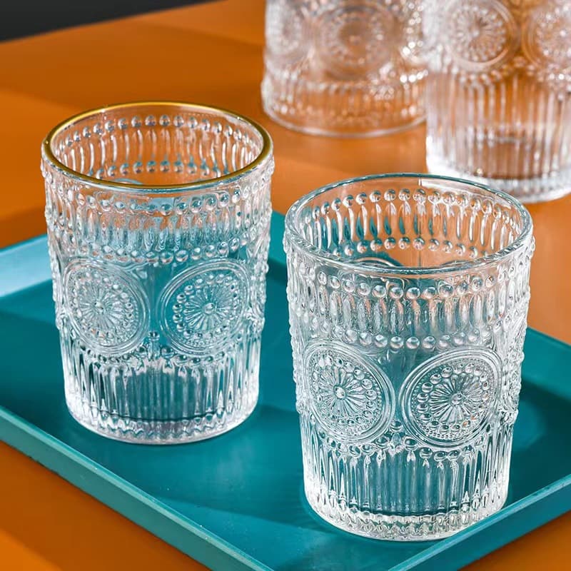 Romantic Sunflower Embossed Wine Glass thumbnail 4