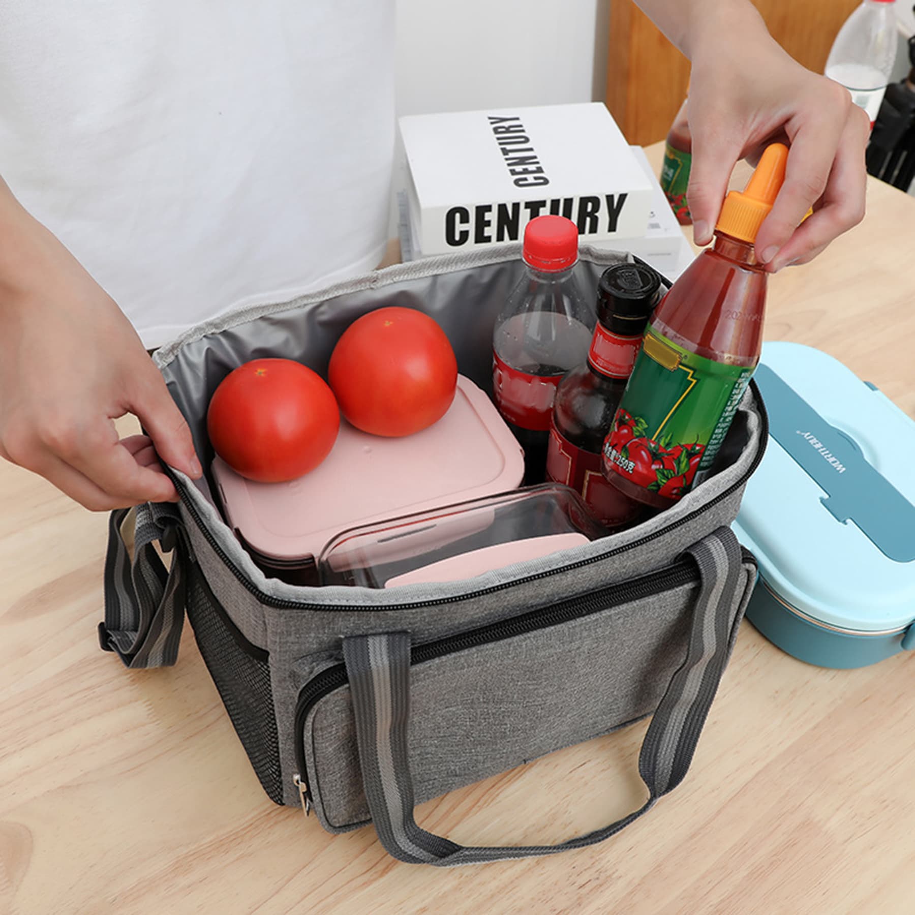 Insulated Cooler Lunch Tote Bag thumbnail 7