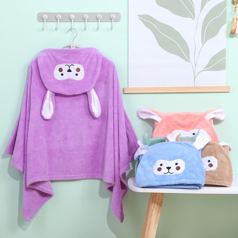 Toddler Soft Hooded Bathrobe thumbnail 3