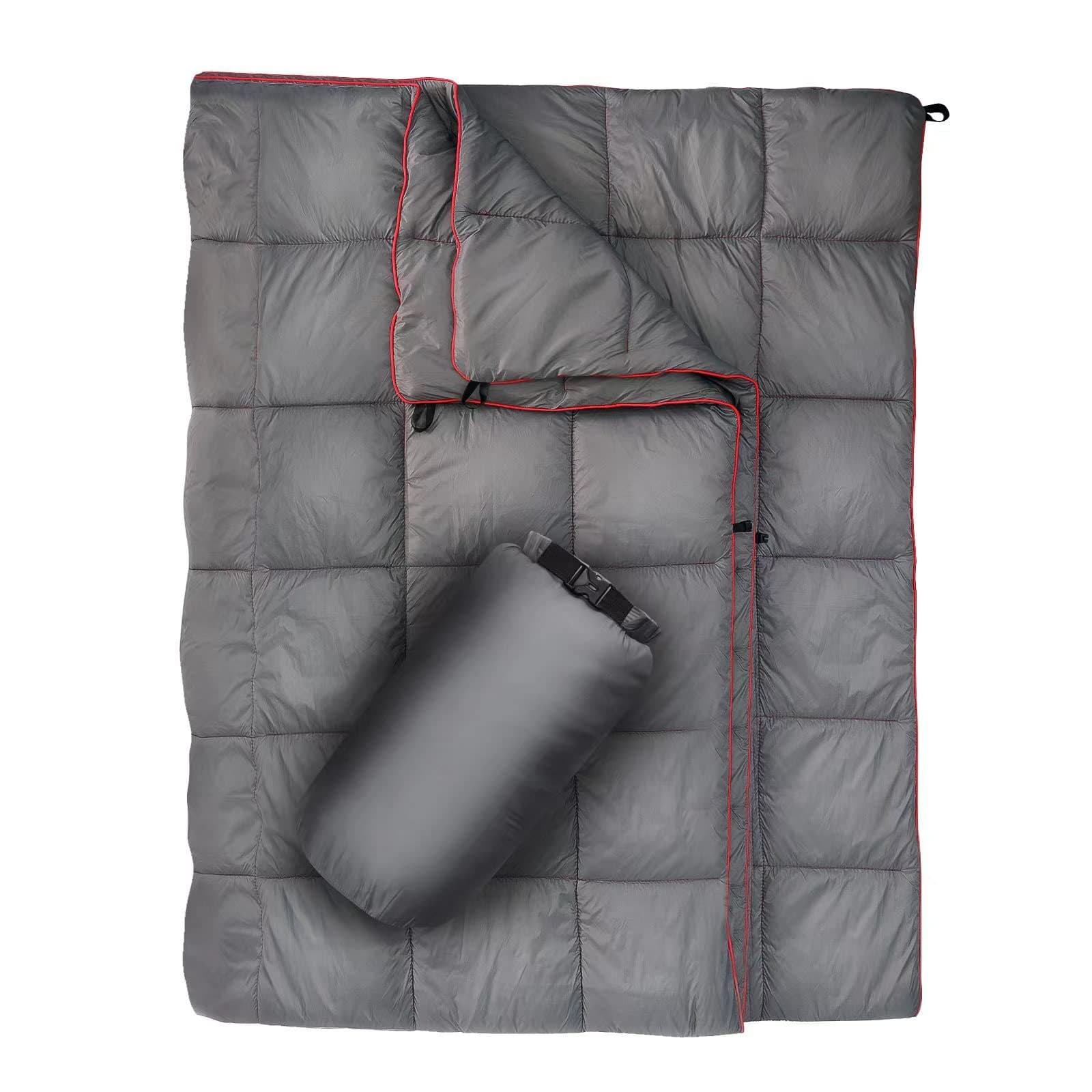 Branded Puffy Waterproof Camping Wearable Packable Blanket thumbnail 4