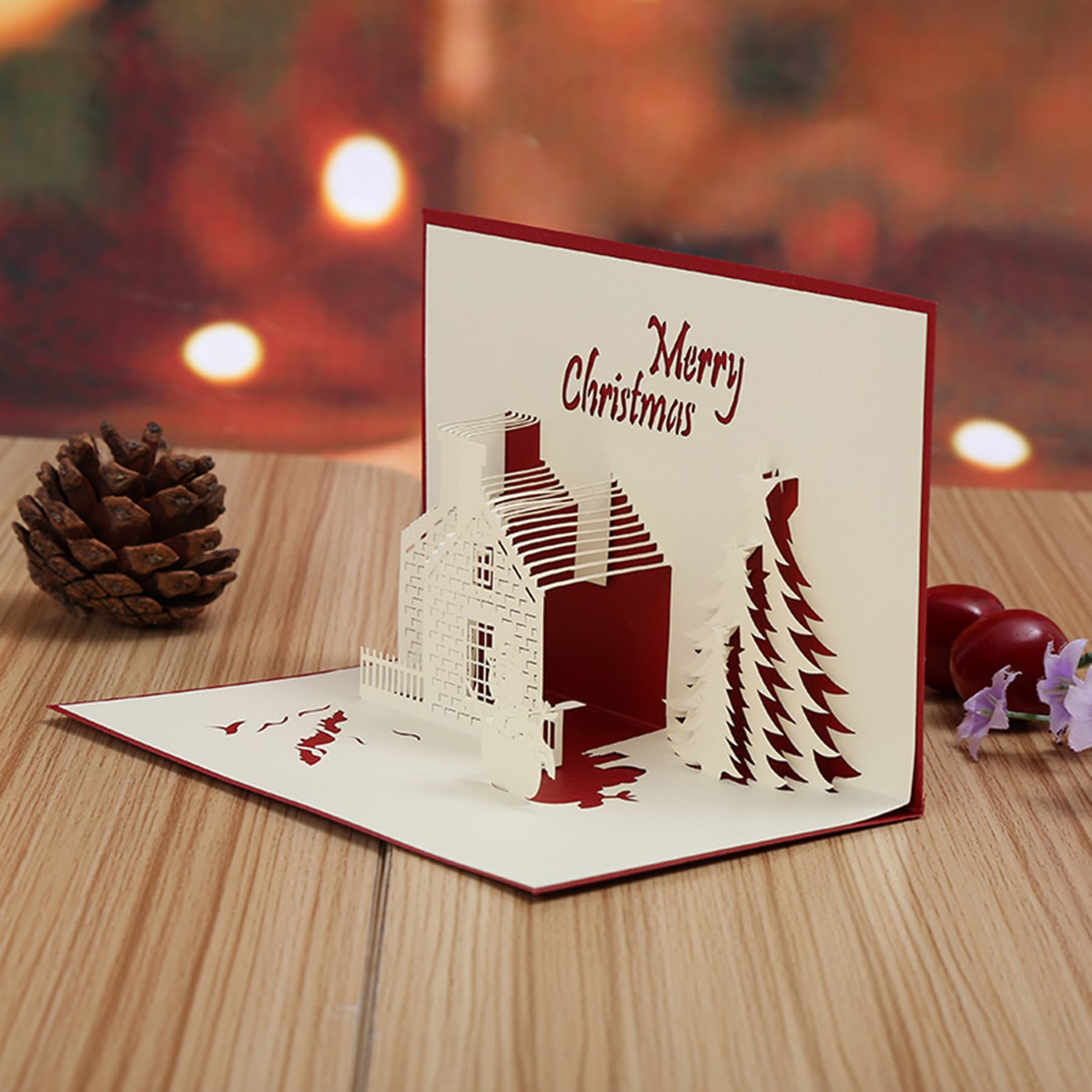 Paper Sculpture Christmas Card thumbnail 10