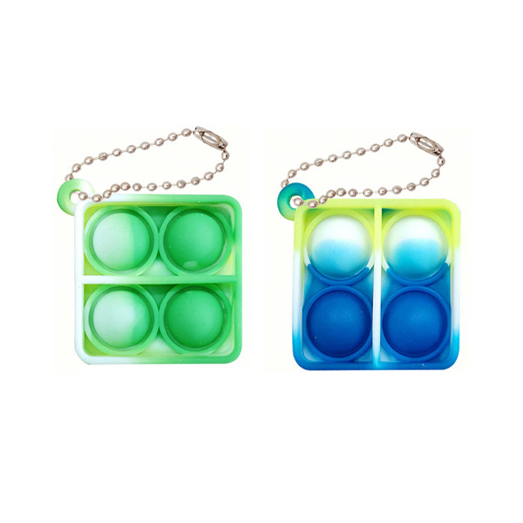 2"x2" Mini Square Fidget Pop It Keychain thumbnail 3
