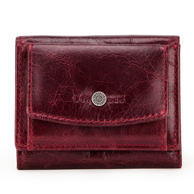 Genuine Leather RFID 3 fold Waterproof Street trend Wallet thumbnail 2