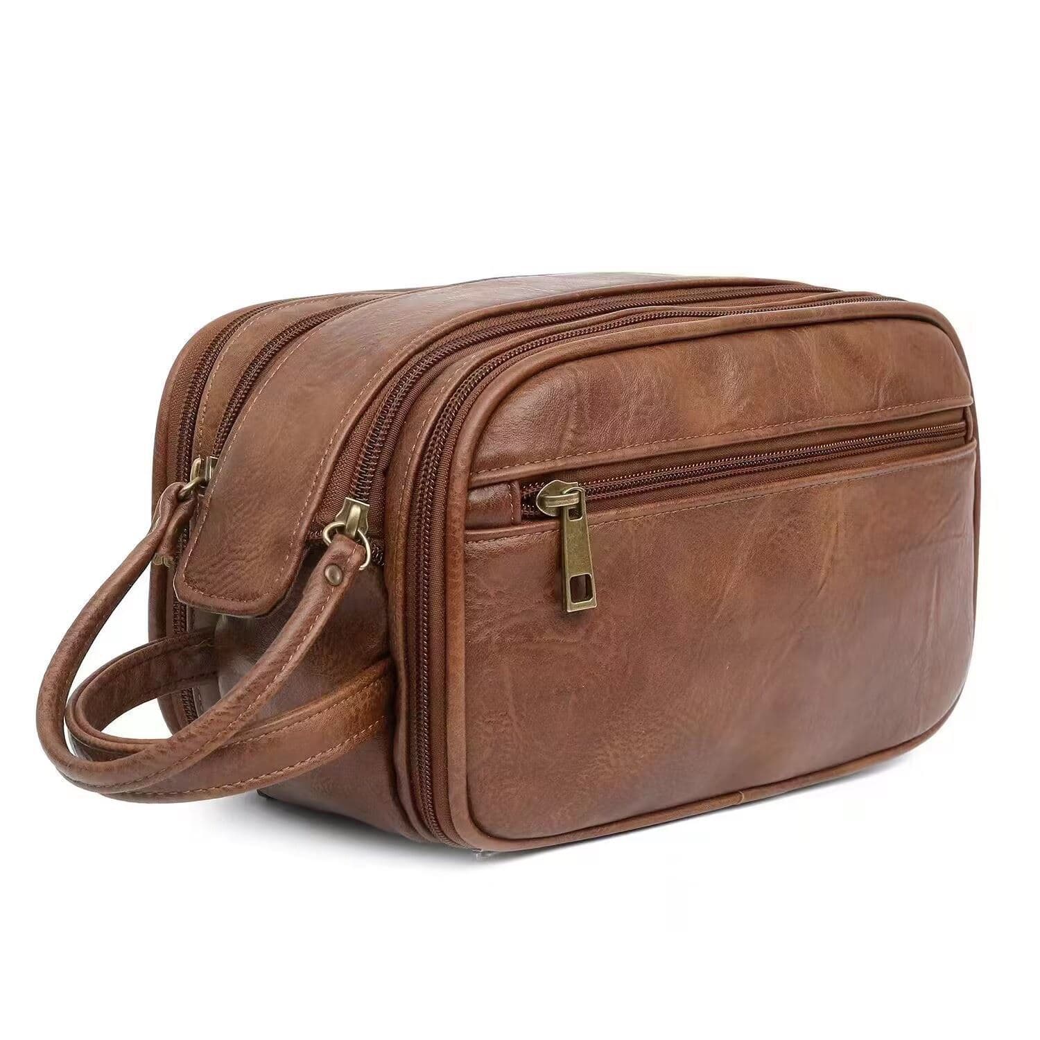 Large Travel PU Leather Cosmetic Bags thumbnail 3