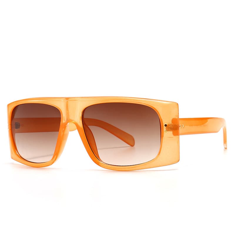 Retro Wide Rimmed Oversized Square Frame Sunglasses thumbnail 6