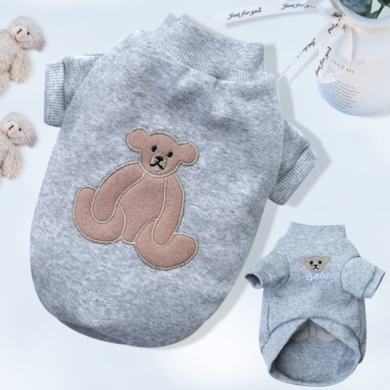Letters Winter Pet Dog Hoodies Cotton Warm Clothes thumbnail 3
