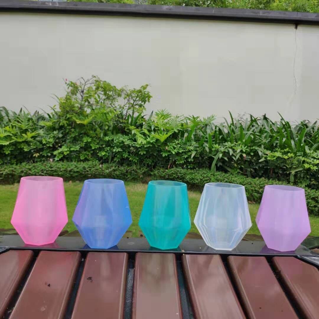 10oz Diamond Silicone Wine Glass thumbnail 3