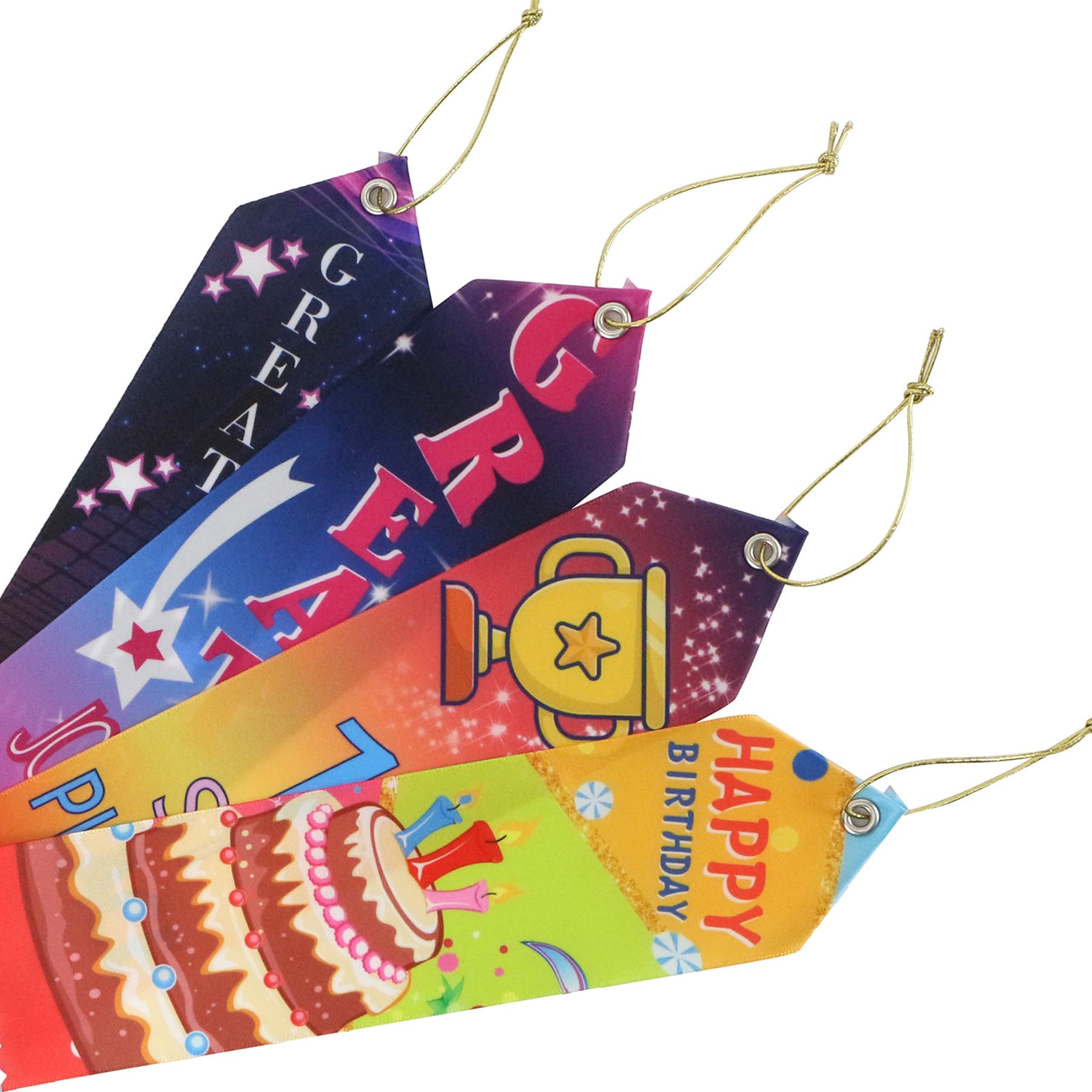 2"x6" Sublimated Polyester Award Ribbons thumbnail 13