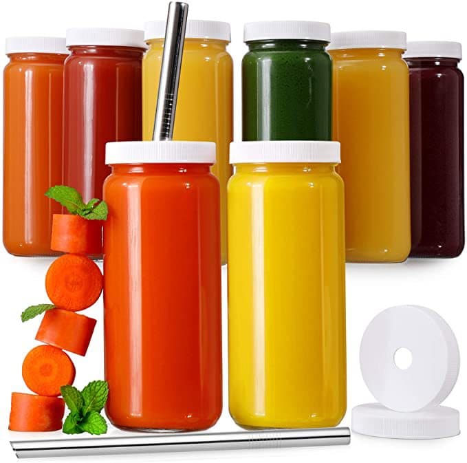 16 Oz Reusable Glass Water Juicing Bottle thumbnail 5