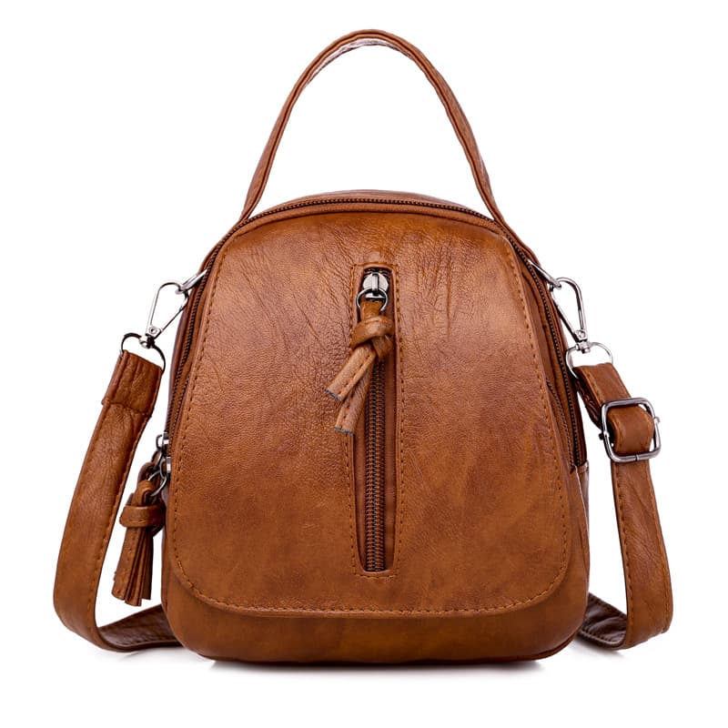 Women Genuine Leather Backpack Purse Travel Handbag College thumbnail 3