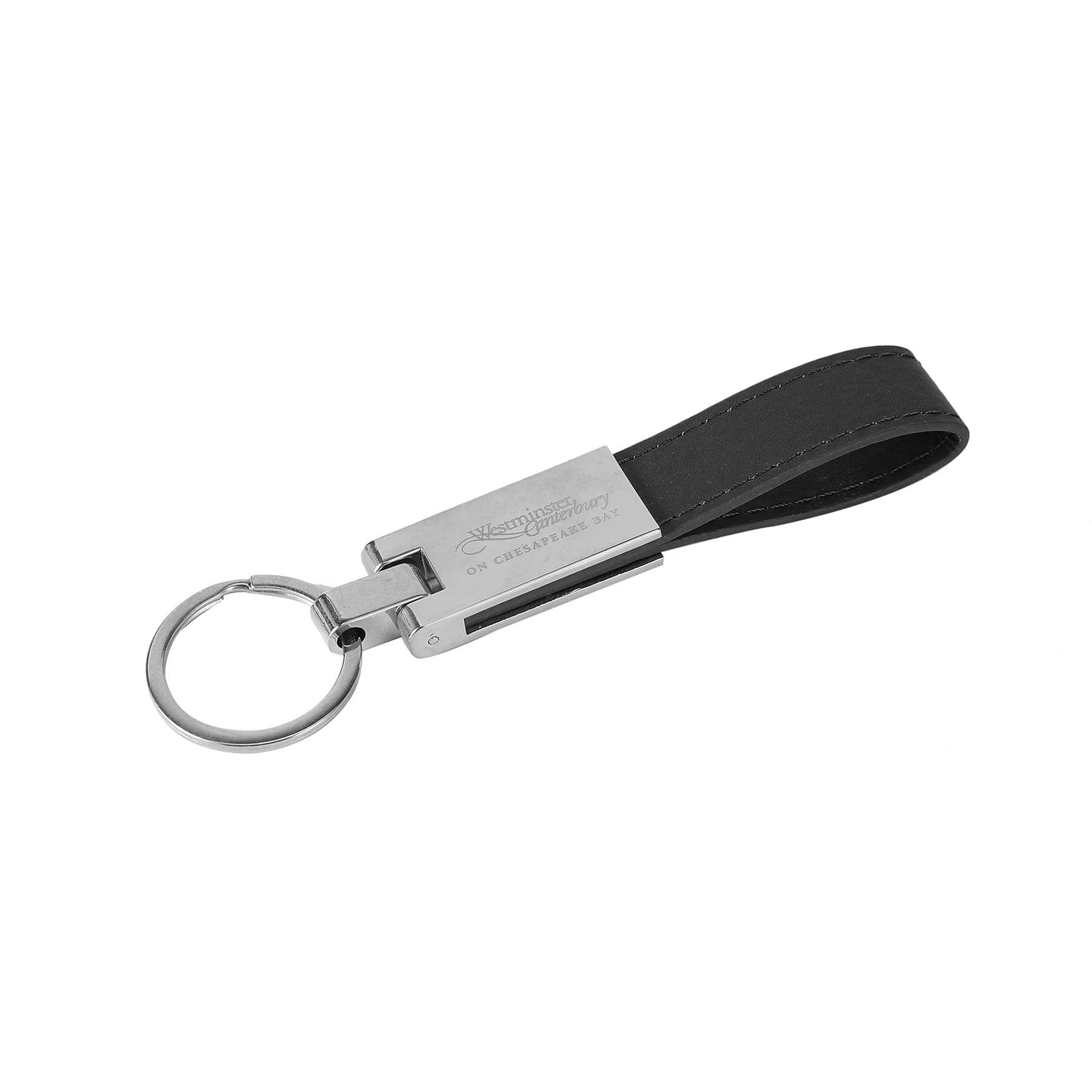 Leatherette Silver Key Ring thumbnail 4