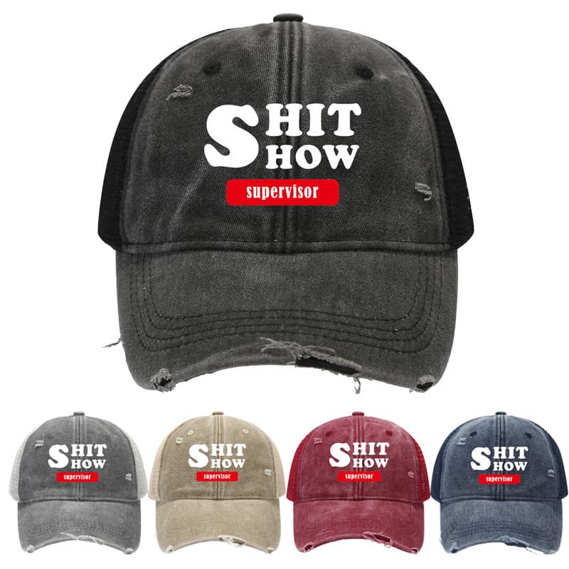 Pigment Dyed Washed Distressed Trucker Cap thumbnail 3