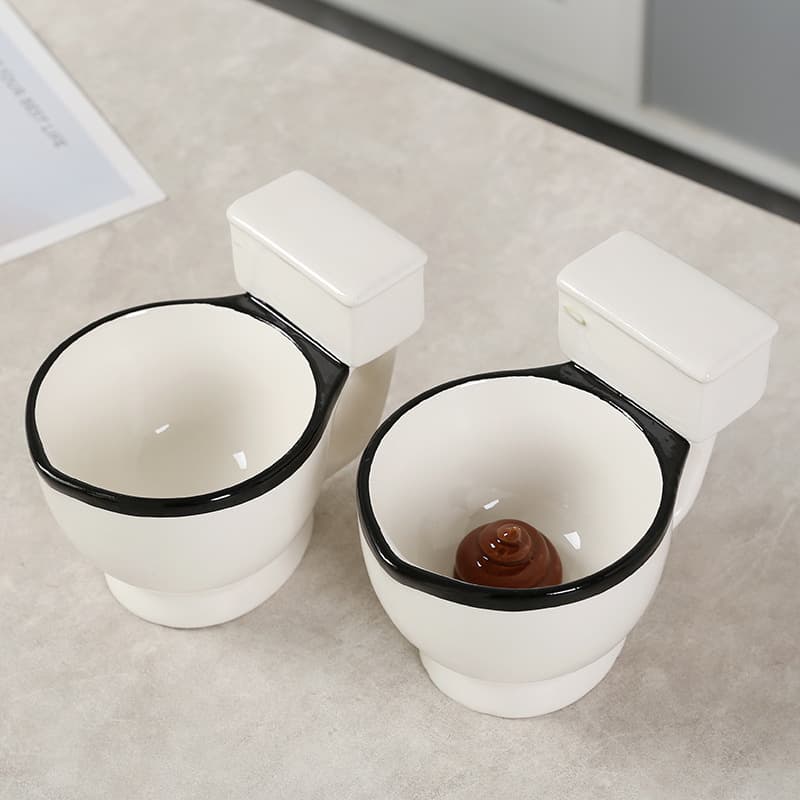 Toilet Trash Can Coffee Mug Cup thumbnail 2