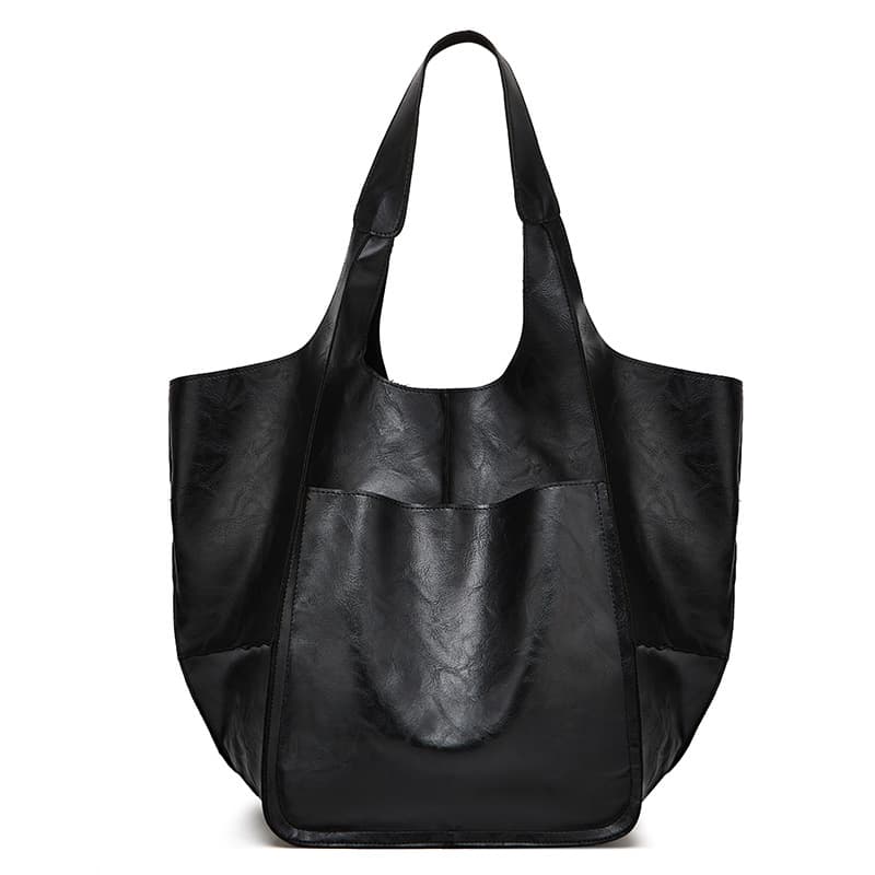 Large PU Leather Satchel Tote Shoulder Bags thumbnail 6