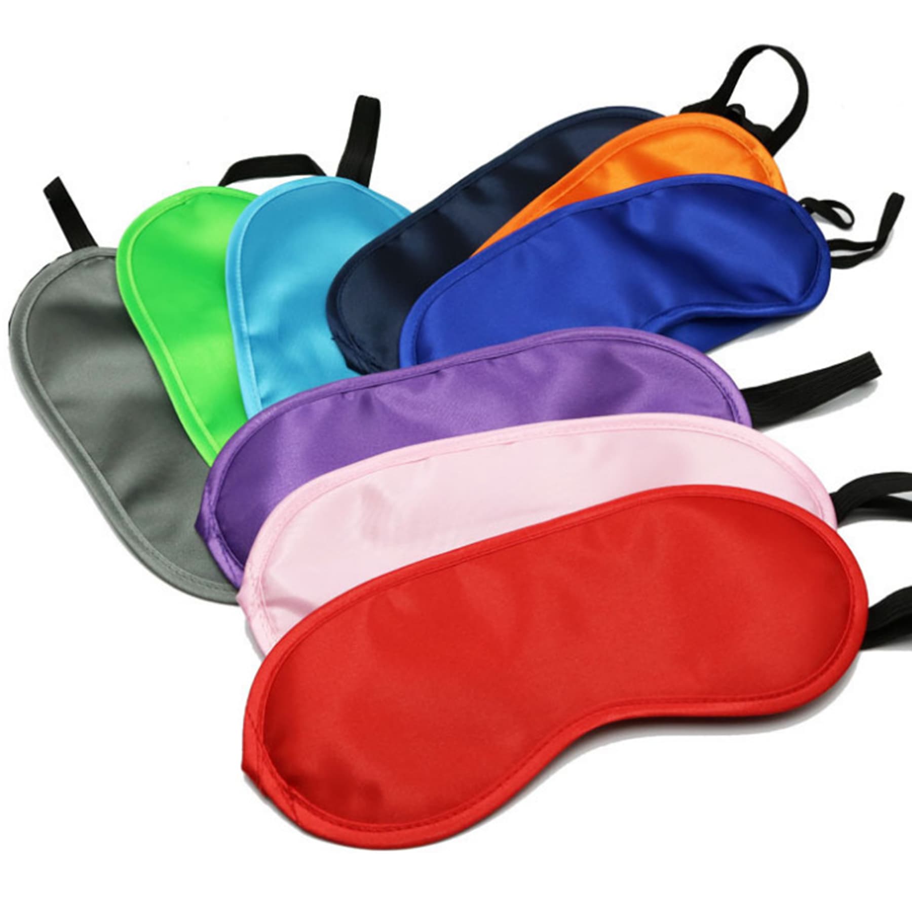 7.3" x 3.3" Polyester Sleeping Eye Mask W/ Elastic Strap thumbnail 7