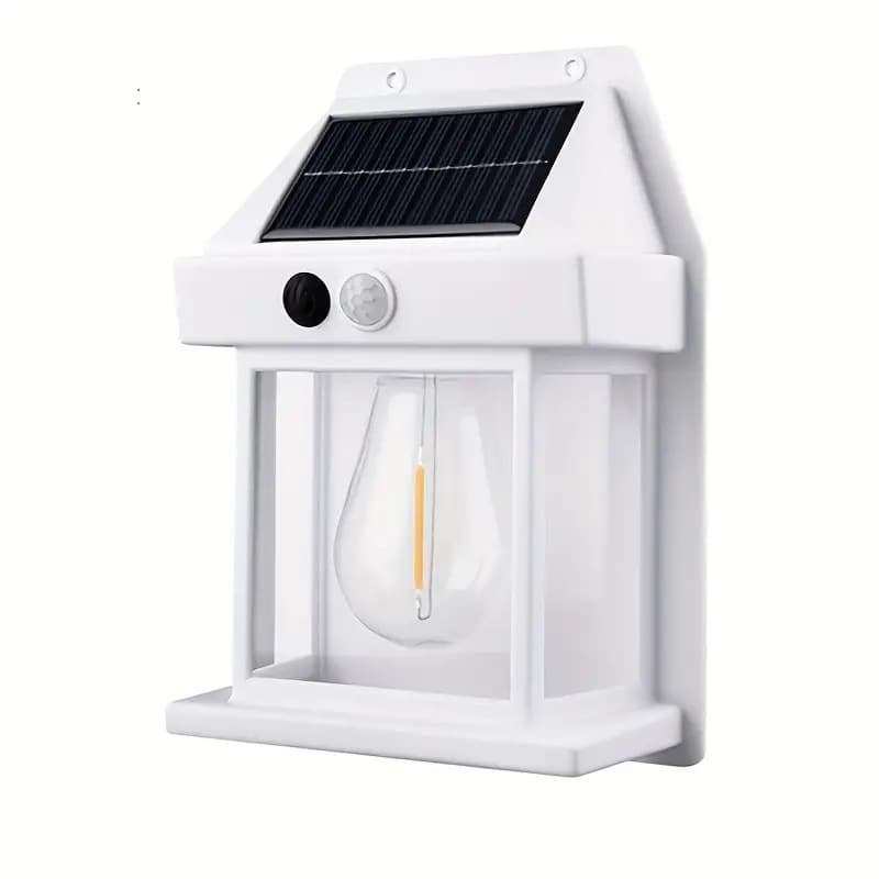 Outdoor solar wall light