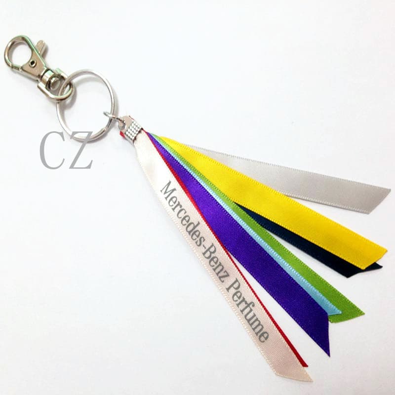 Key Ring W/ Thumb Hook & Ribbons thumbnail 2