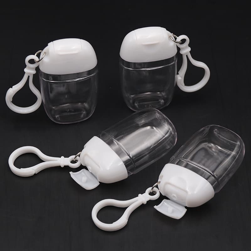 30ml Plastic Sanitizer Dispenser Bottle with Hook thumbnail 3