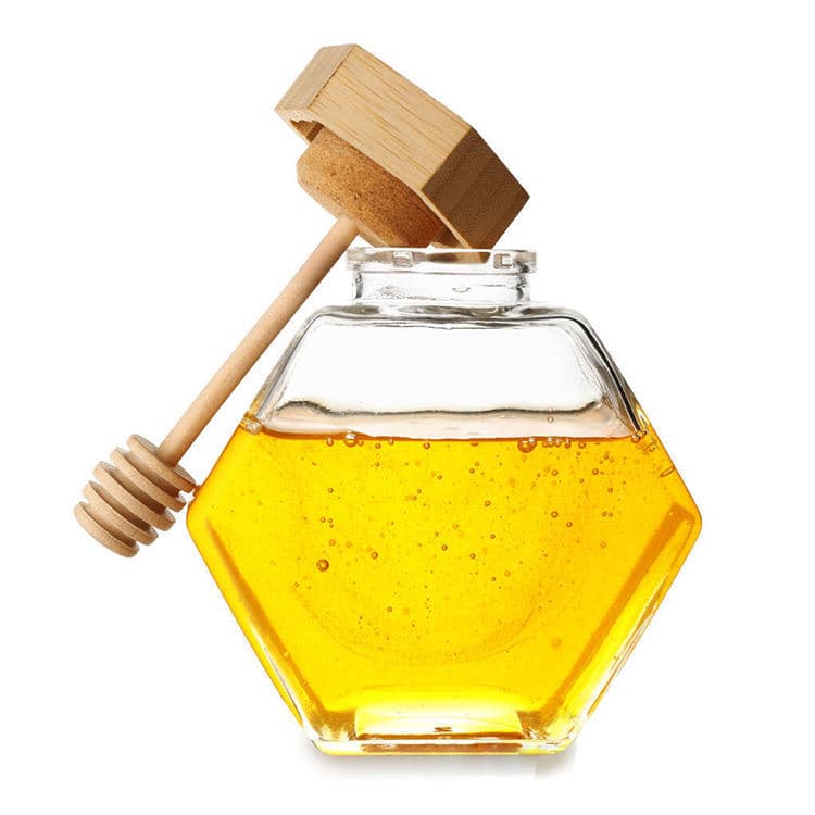 Honey Jar Custom Hexagonal Glass thumbnail 2