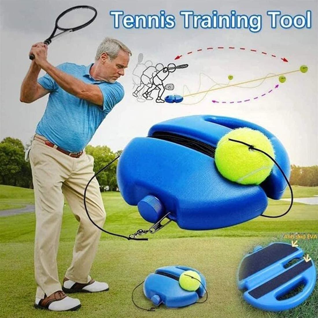 Tennis Trainer Self Training Rebound Baseboard thumbnail 3