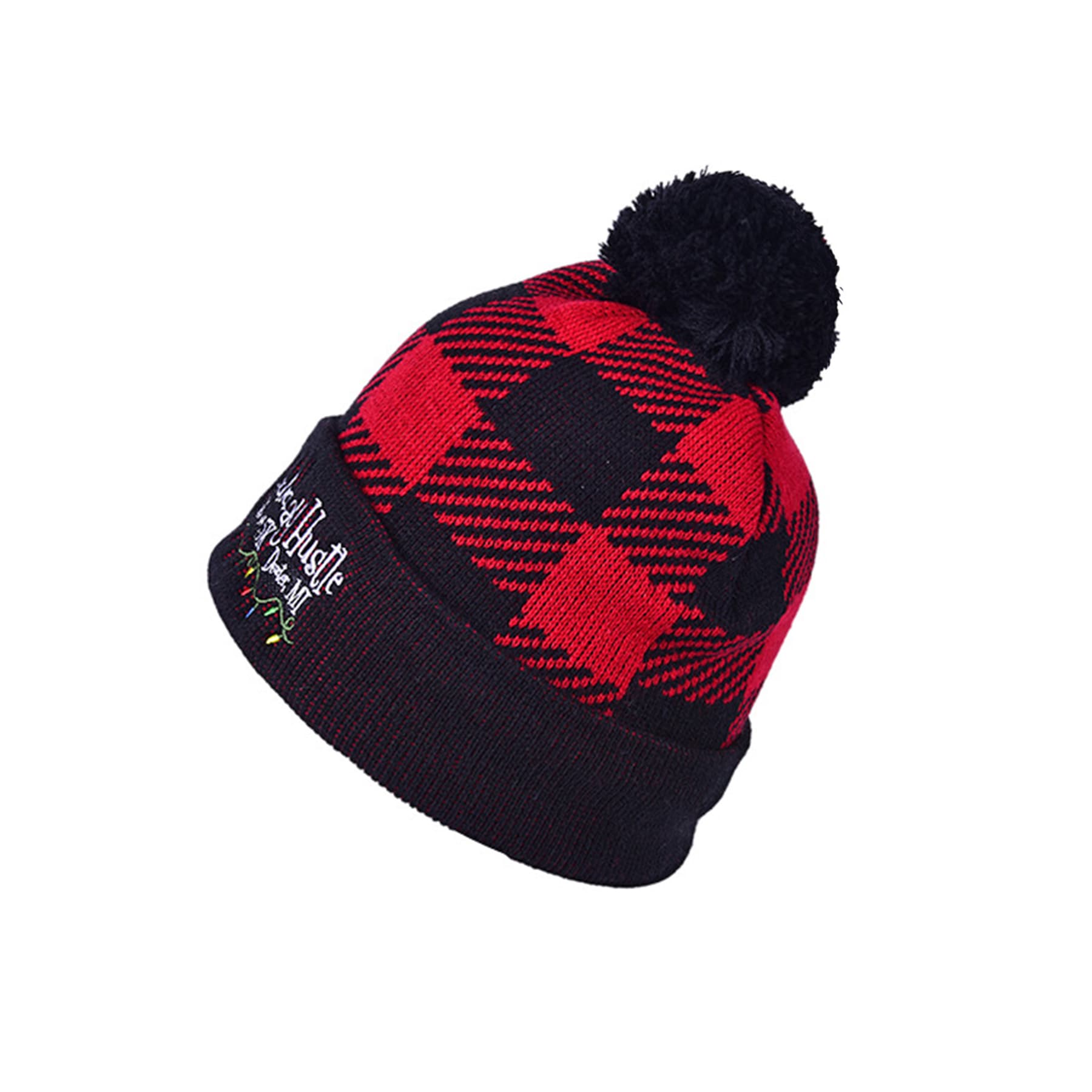 Plaid Knit Beanies thumbnail 4