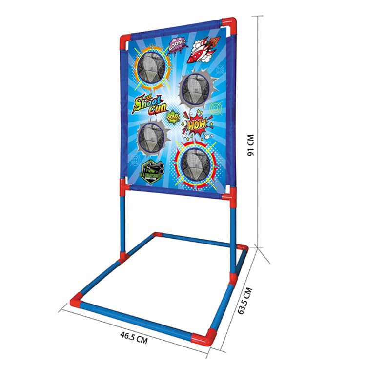 Ball Popper Gun Toy Set with Standing Shooting Target thumbnail 5