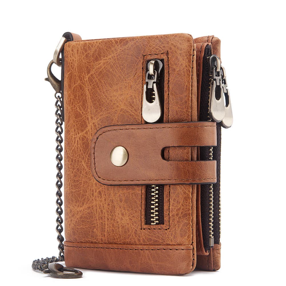 Anti-Theft Leather Wallets Purse thumbnail 2