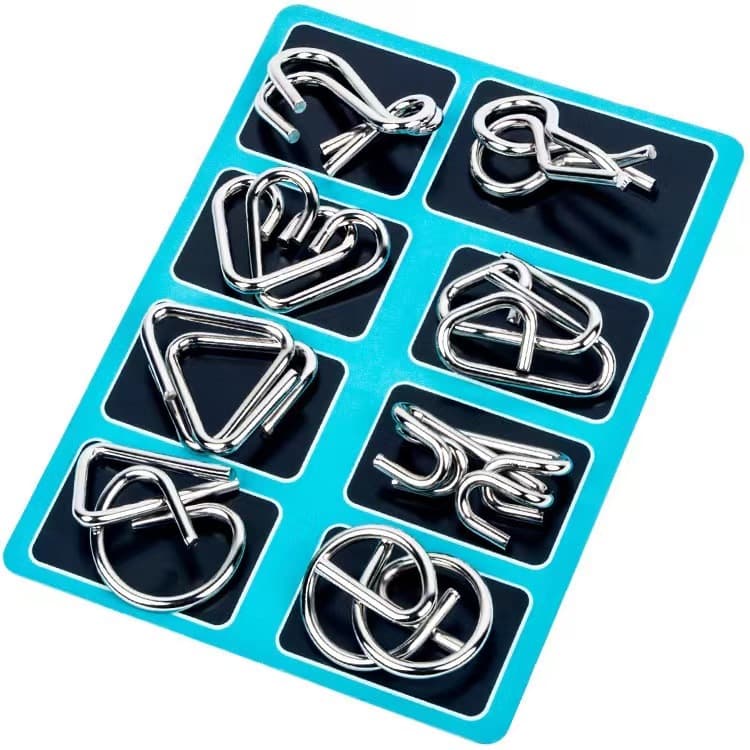Metal Wire Puzzle Set of 8 thumbnail 5