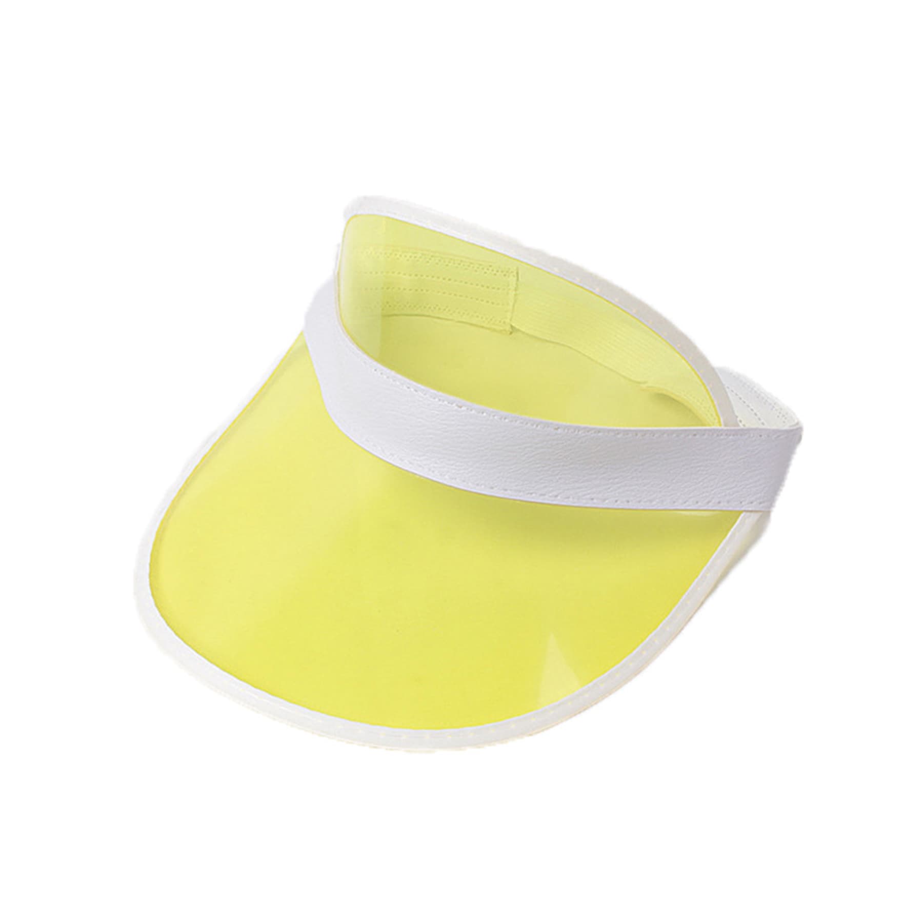 Rainbow Pvc Transparent Sun Visor Hat thumbnail 2