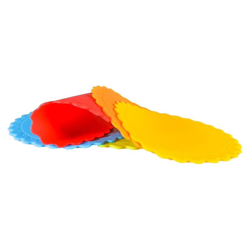 Non Slip Coasters Rose Edge Cup Pad Silicone Coaster thumbnail 7