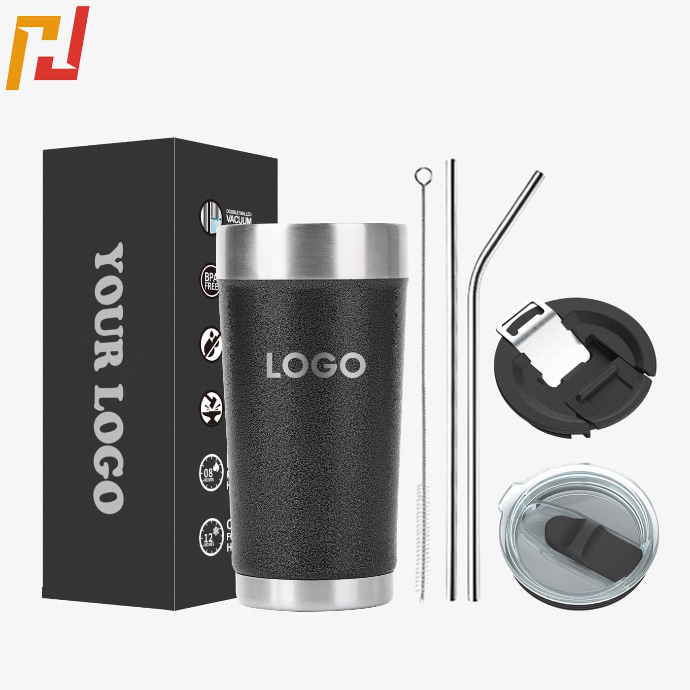 16 Oz Tumbler With Lids And Straws thumbnail 2