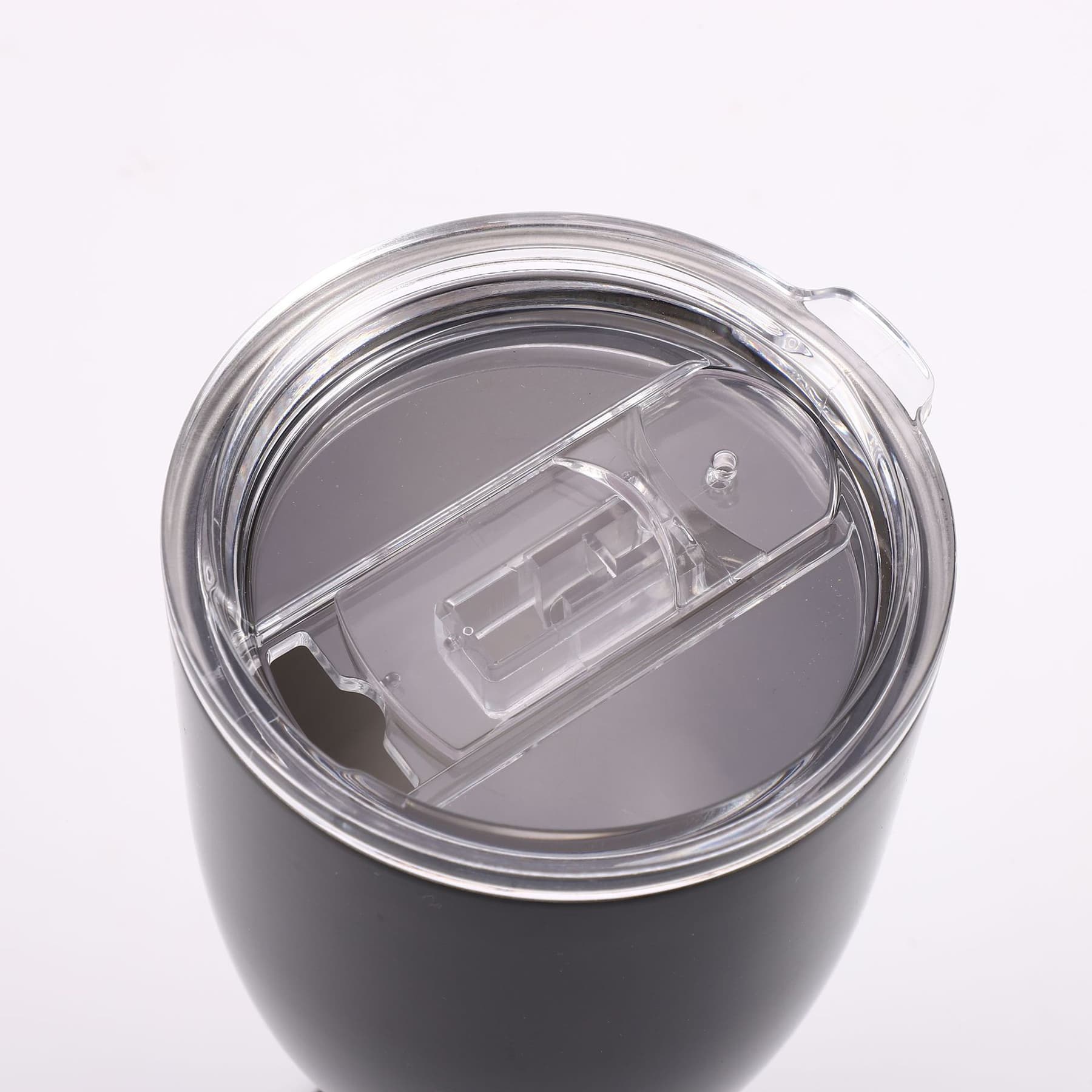 10Oz Stainless Steel Wine Goblet With Lid thumbnail 17