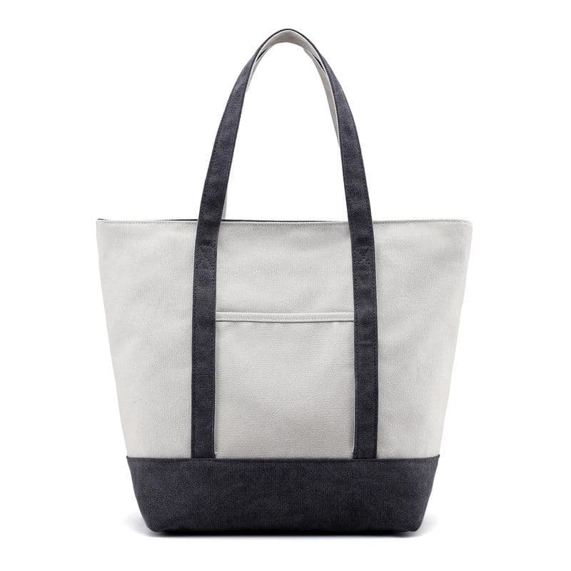 12oz. Customized Canvas Boat Tote Bag w/ Front Pocket thumbnail 2