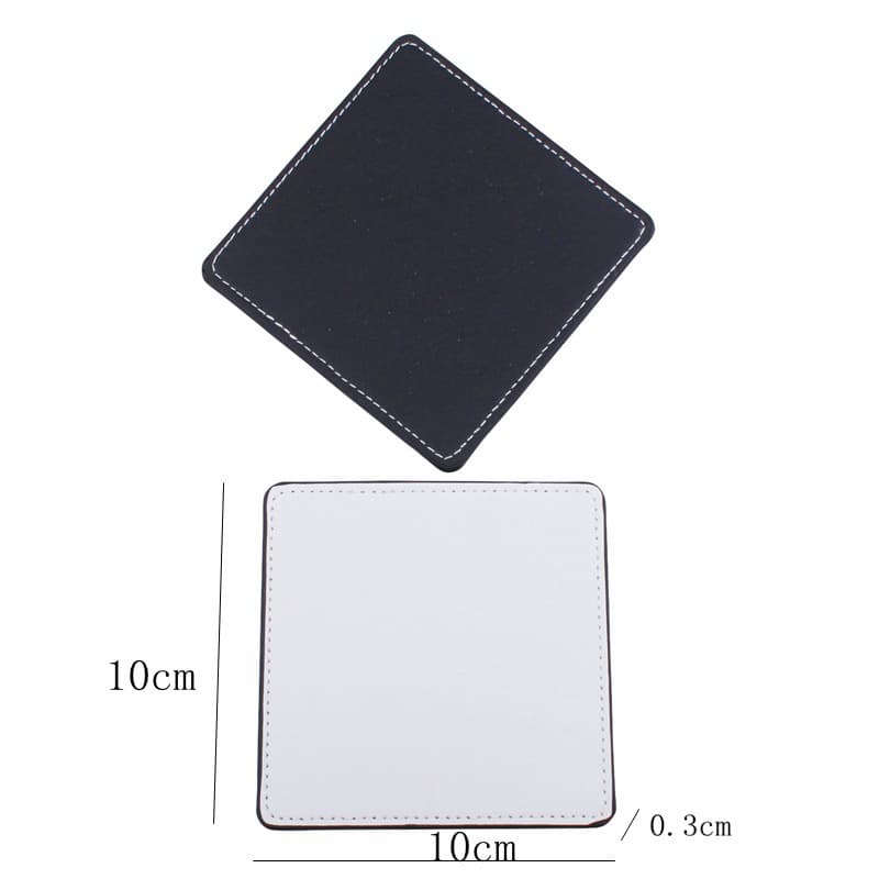 Leather Square Coaster thumbnail 4