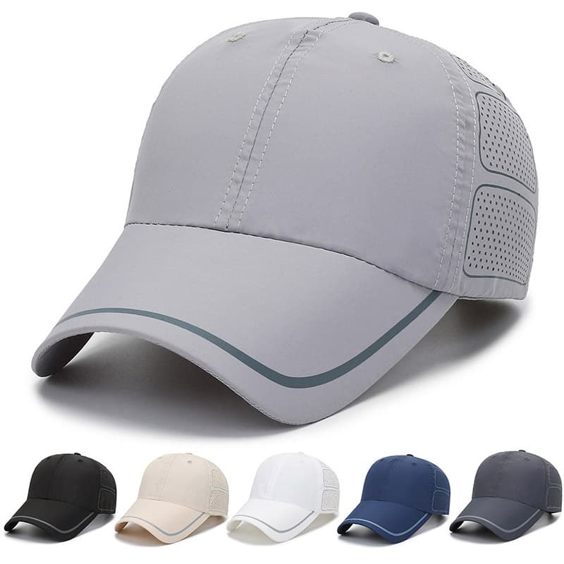 Sun Protection Lightweight Perforated Breathable Golf Cap thumbnail 5