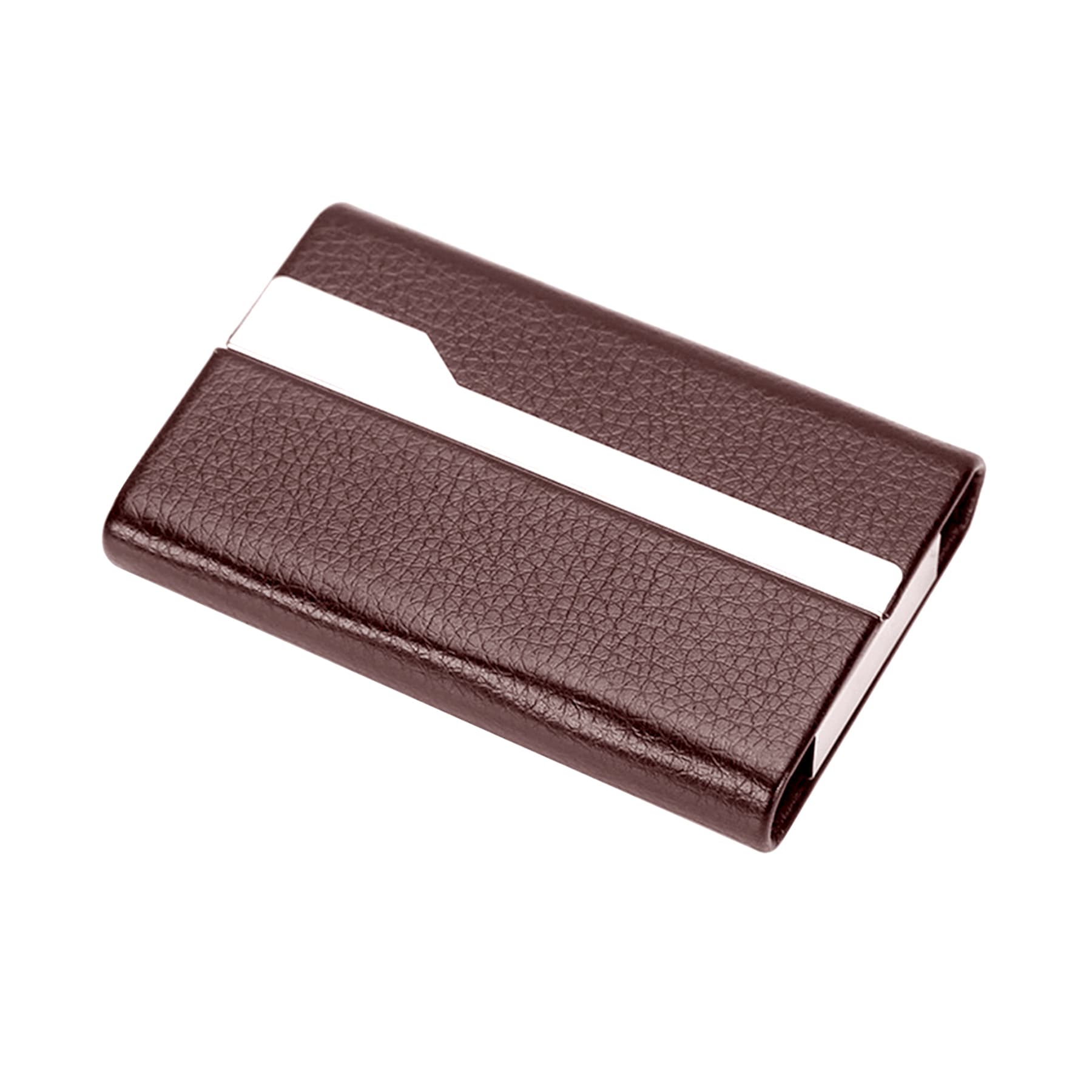 Stainless Steel Business Card With Leather Holder thumbnail 5