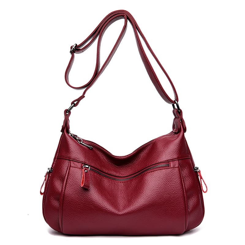 Soft Leather Hobo Shoulder Bag Ladies Crossbody Tote Purses thumbnail 2