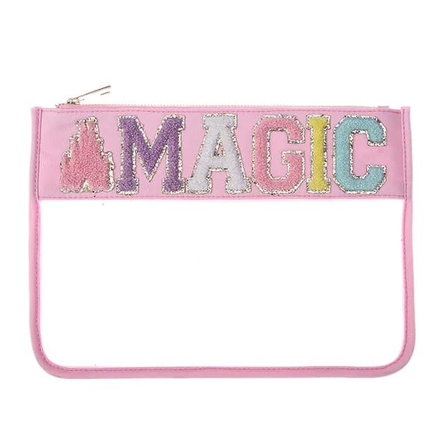 Branded Clear Makeup Waterproof Toiletry Cosmetic Bag thumbnail 3