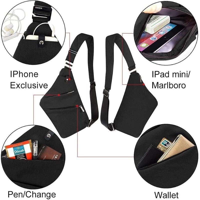 Anti-Theft Shoulder Chest Crossbody Bag thumbnail 5