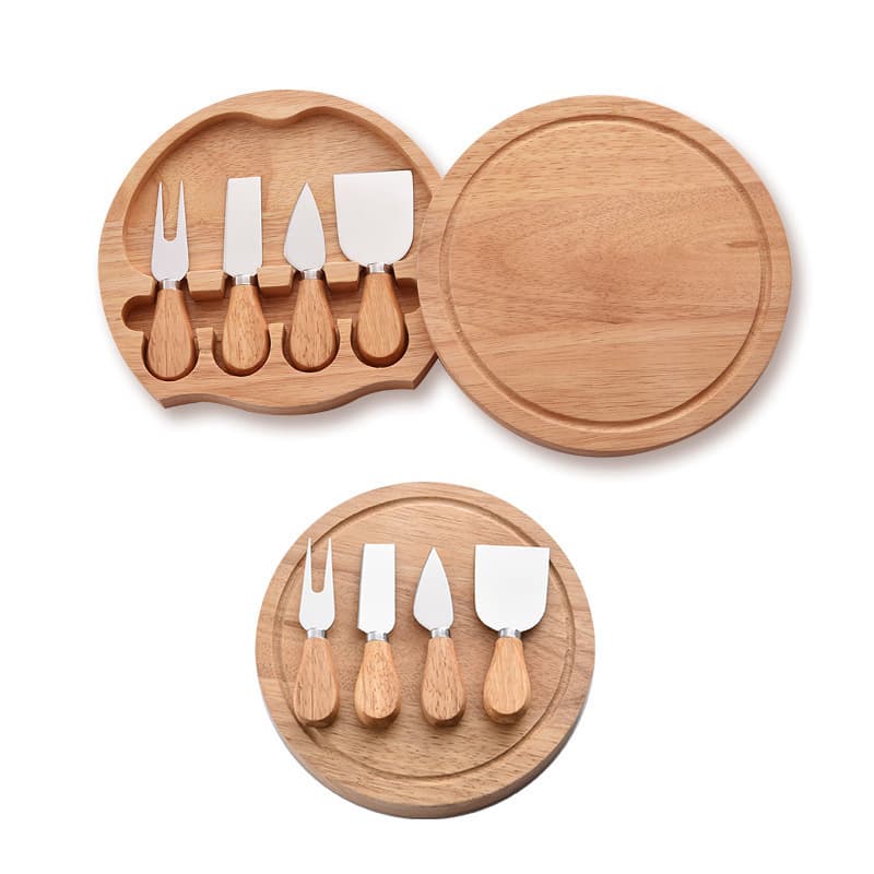 Cheese Knives Set w/ Wooden Cutting Board thumbnail 2