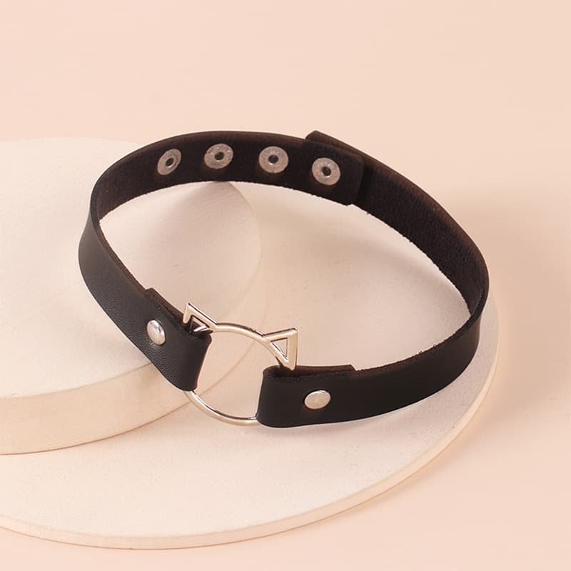 Punk Gothic Stylish PU Leather Bracelet/Choker for Men Women thumbnail 5