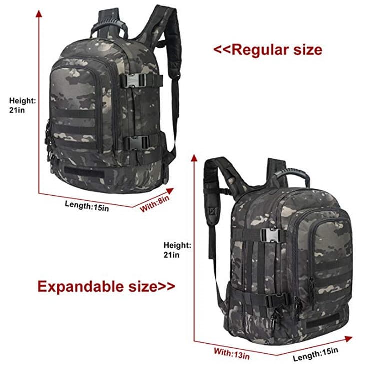 Military Tactical Expandable Waterproof Assault Backpack thumbnail 2
