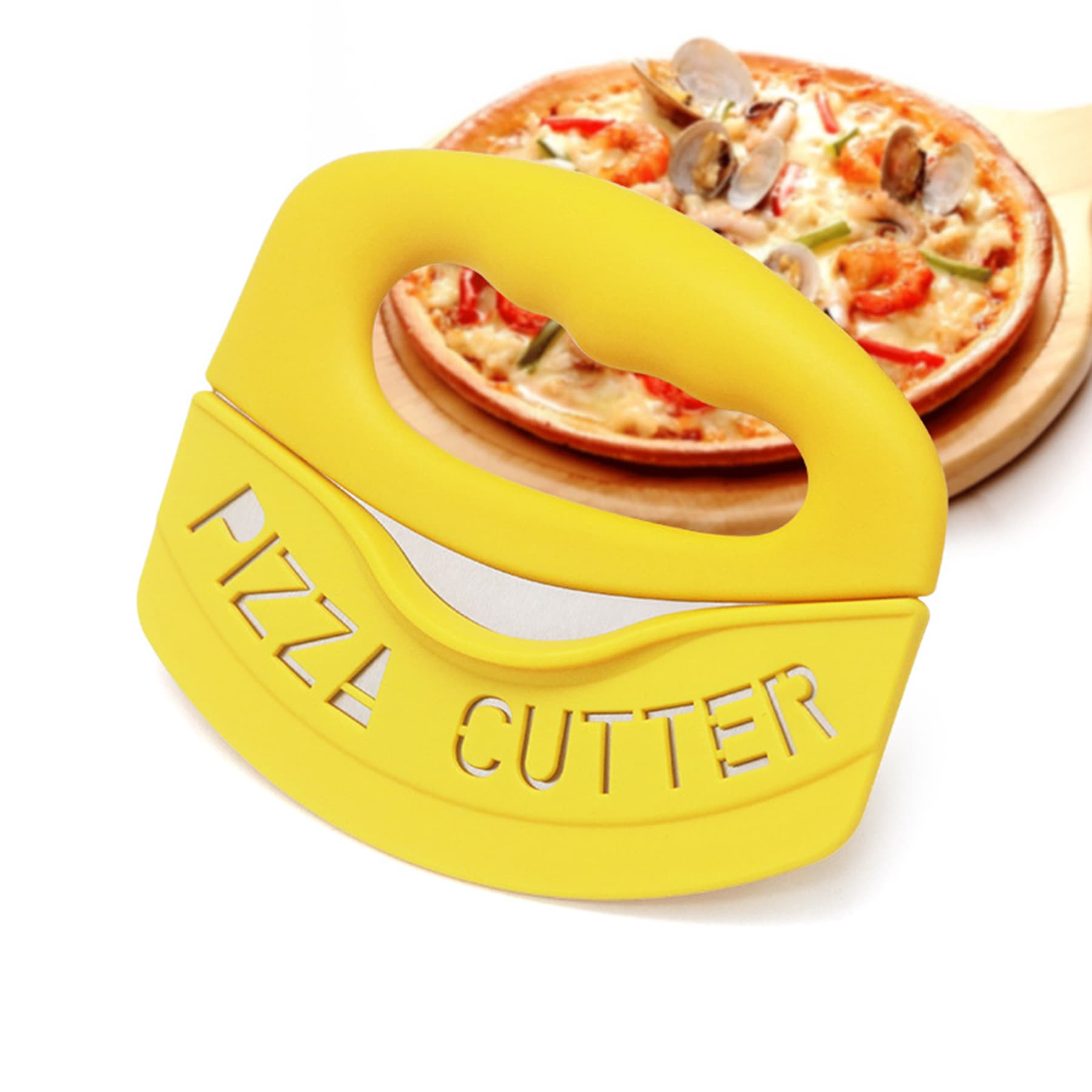 Stainless Steel Pizza Cutter with Protective Sheath thumbnail 6